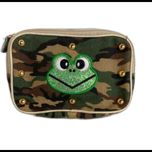 CAMOUFLAGE FROG makeup bag cosmetic pouch purse organizer Claire's